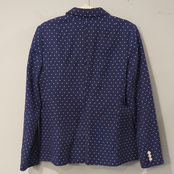 Banana Republic Navy Polka Dot‎ Blazer size 14 - Picture 6 of 9